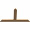 Ekena Millwork Portland Timber Gable Bracket, Western Red Cedar, 60"W x 35"H x 1 1/2"D x 5 1/2"F, 14/12 Pitch GBW060X35X0206POR00SWR - alternate 4